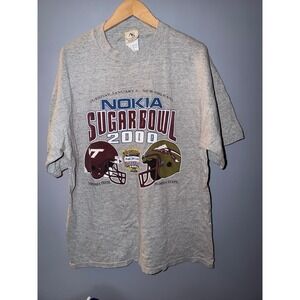 Authentic Sports 2000 Nokia Sugar Bowl T Shirt Virginia Tech Florida State XL
